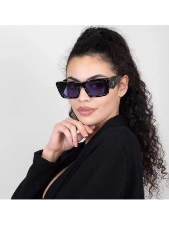 Authentic- New - PRADA Oversized Woman Sunglasses 0PR 08YS Havana Black/White main image 5